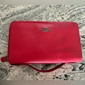 Coach leather wallet purse